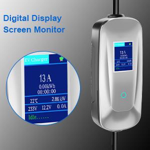 10A UK 3 PIN Plug To Type 1/ Tipo 2 Stazione di ricarica EV Wallbox Portatile per EV / PHEV 10