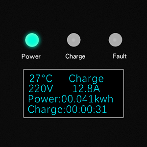 3.5kw 7kw Portable GB/T EV Charger con CEE / Schuko / PSB-16 Plug 8A - 32A regolabile 4