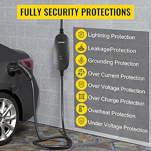 3.3KW 16A caricabatterie per veicoli elettrici portatili di tipo 2 IEC 62196 Tipo 1 SAE J1772 GBT 4