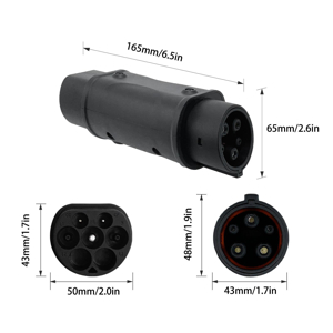 Adattatore EVSE da tipo 2 a tipo 1 IEC 62196 a SAE J1772 Adattatore per caricabatterie per auto elettriche 3