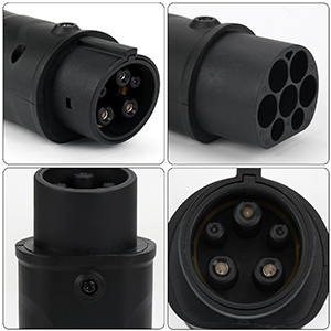 Adattatore EVSE da tipo 2 a tipo 1 IEC 62196 a SAE J1772 Adattatore per caricabatterie per auto elettriche 6