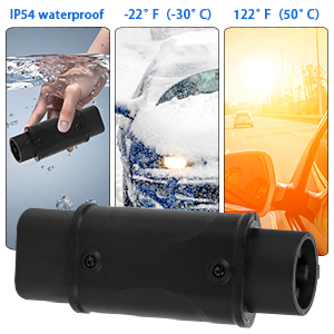 Adattatore EVSE da tipo 2 a tipo 1 IEC 62196 a SAE J1772 Adattatore per caricabatterie per auto elettriche 7