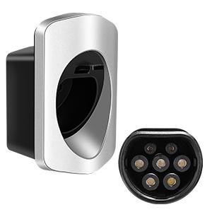 IEC 62196-2 Tipo 2 Portatore di presa del cavo di ricarica organizzatore del cavo di ricarica del connettore a muro 3