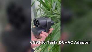 Adattatore di ricarica da CCS2 a Tesla EV Convertitore caricabatterie rapido CC per auto elettrica